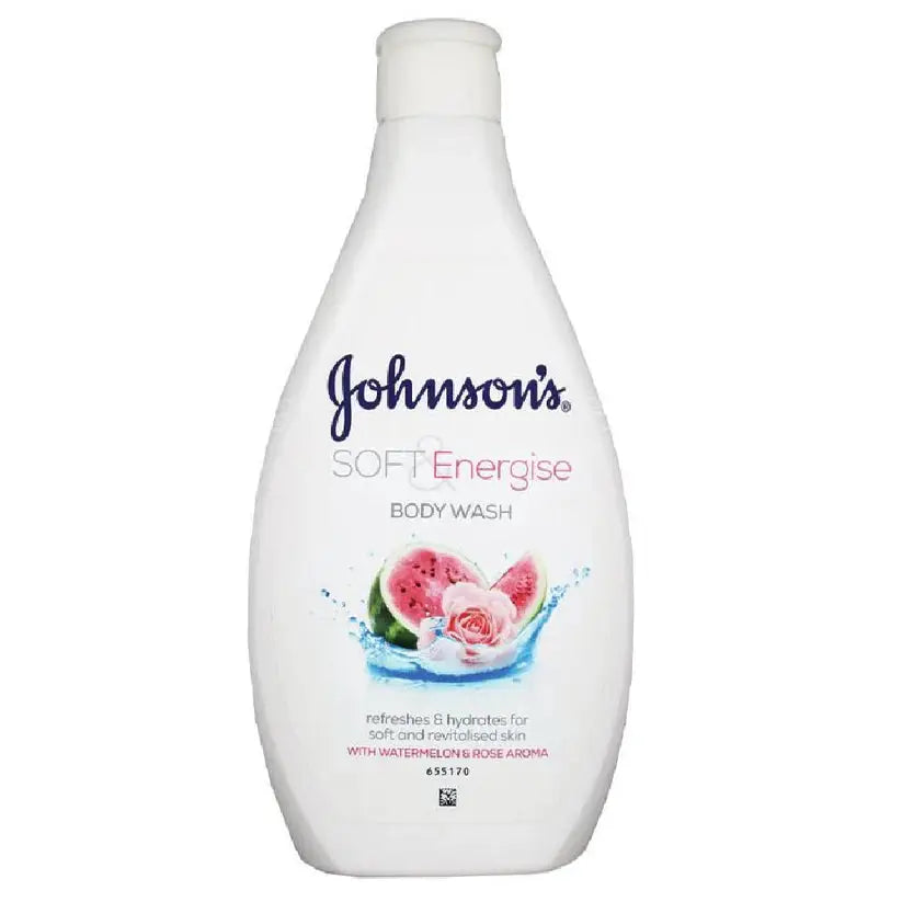 Johnson’s Soft & Energise Body Wash Watermelon & Rose Aroma – Refreshing & Hydrating Body Wash 400ml