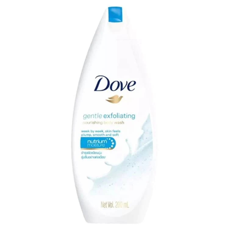 Dove Gentle Exfoliating Body Wash 200ml – Nourishing Shower Gel for Plump & Soft Skin
