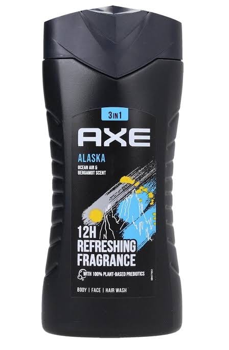 AXE Alaska 3-in-1 Body, Face & Hair Wash – Ocean Air & Bergamot Scent | 12H Refreshing Fragrance