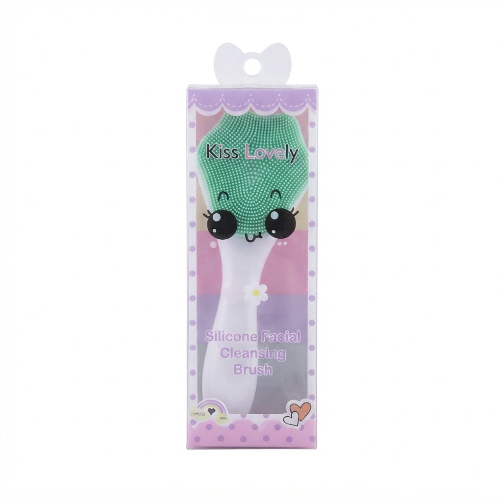 Kiss Lovely Silicone Facial Cleansing Brush – Manual Face Cleansing Tool