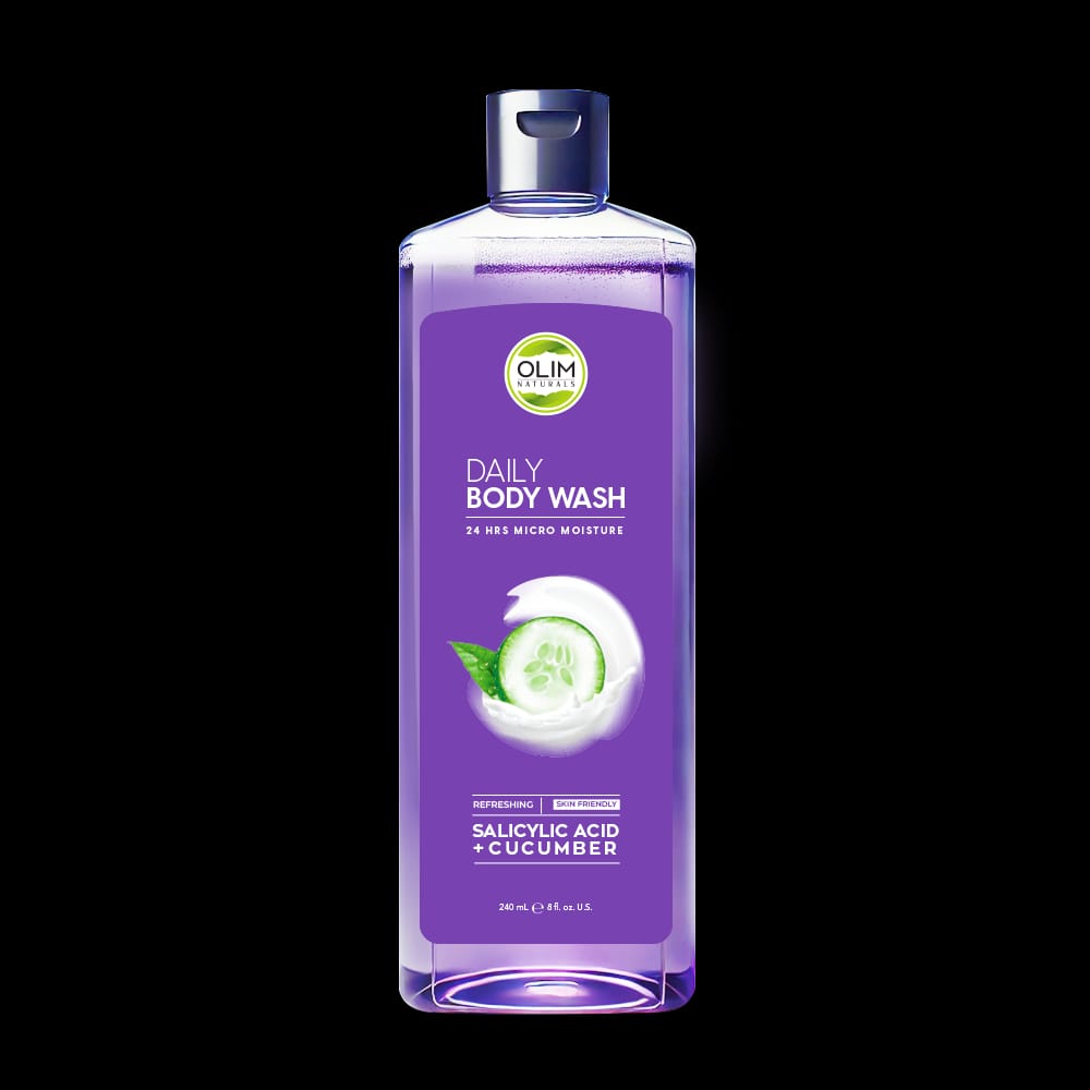 Olim Naturals Refreshing Daily Body Wash with Salicylic Acid & Cucumber (240ml)