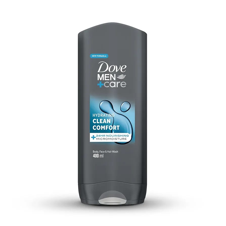 Dove Men+Care Clean Comfort 3-in-1 Hydrating Body Wash (USA) - 400ml