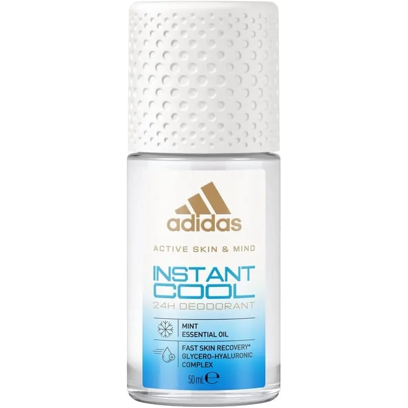 Adidas Active Skin & Mind Instant Cool 24H Deodorant Roll-On – 50ml