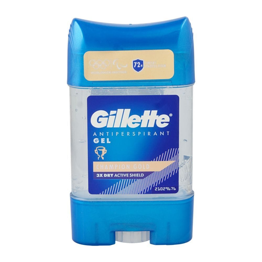 Gillette Antiperspirant Clear Gel – Champion Gold (72H Protection)