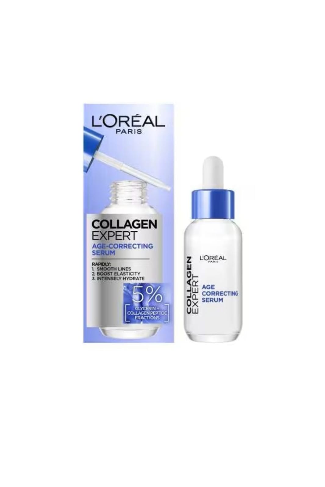 L'Oreal Paris Collagen Expert Age-Correcting Serum - 5% Glycerin & Collagen Peptide Fractions (30Ml)