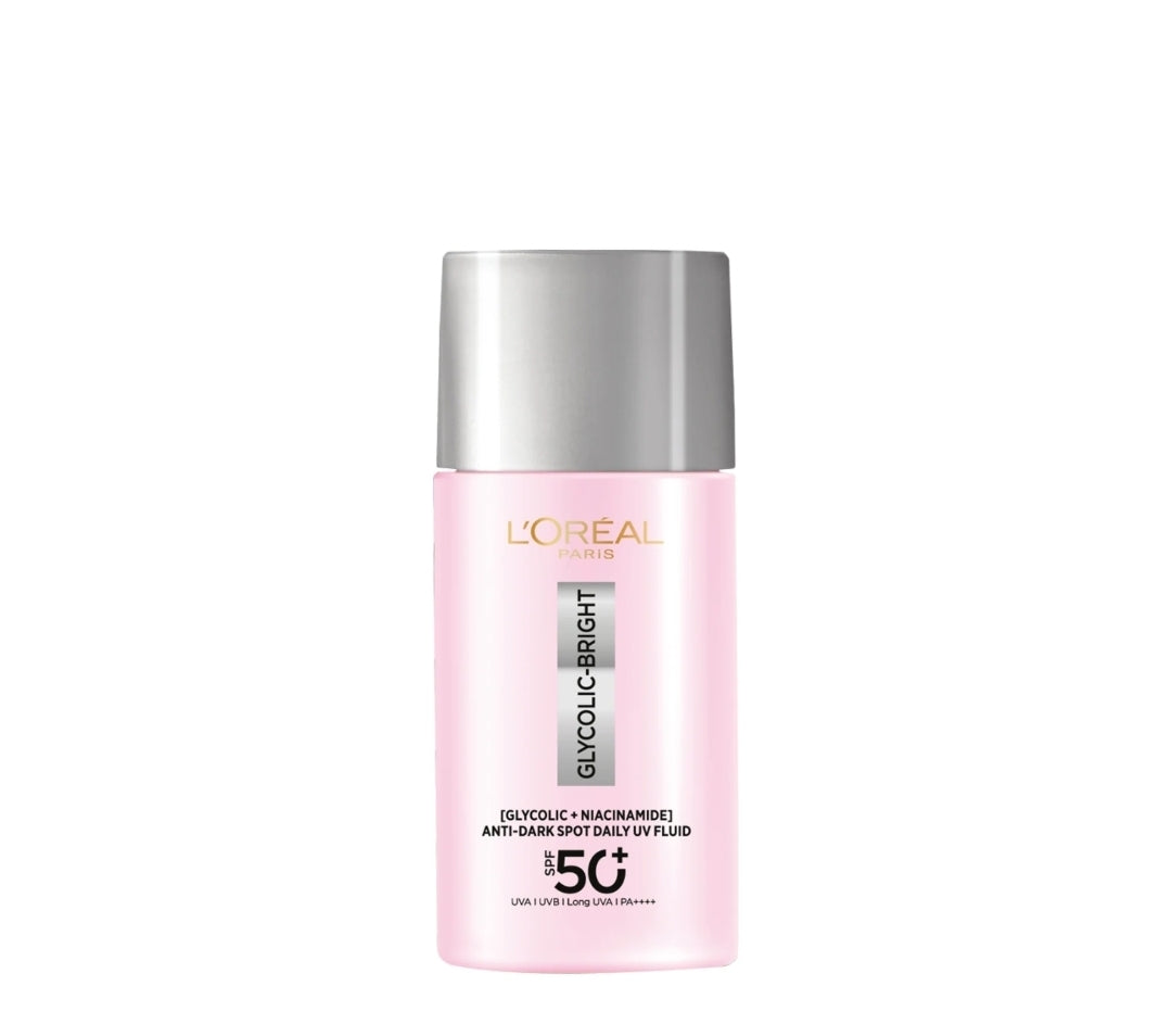 L'Oreal Paris Glycolic-Bright Anti-Dark Spot Daily UV Fluid SPF 50+ PA++++ (50Ml)