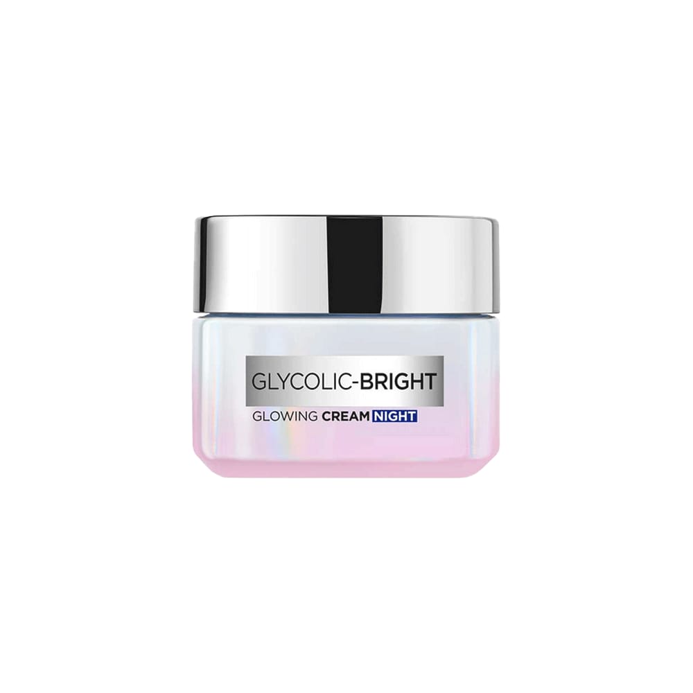 L'Oreal Paris Glycolic-Bright Glowing Night Cream - Glycolic + Niacinamide (50Ml)