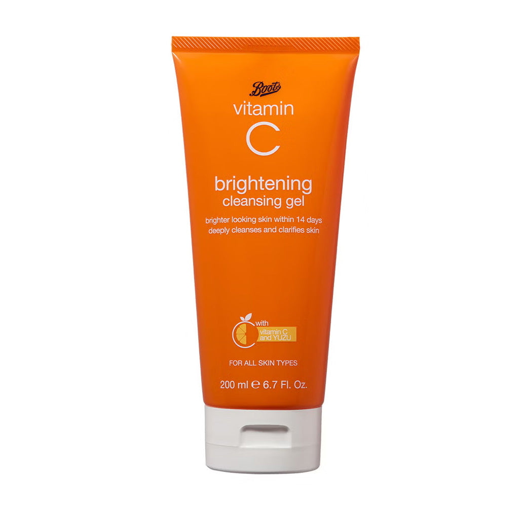 Boots Vitamin C Brightening Cleansing Gel with Yuzu – 200ml / 6.7 fl oz