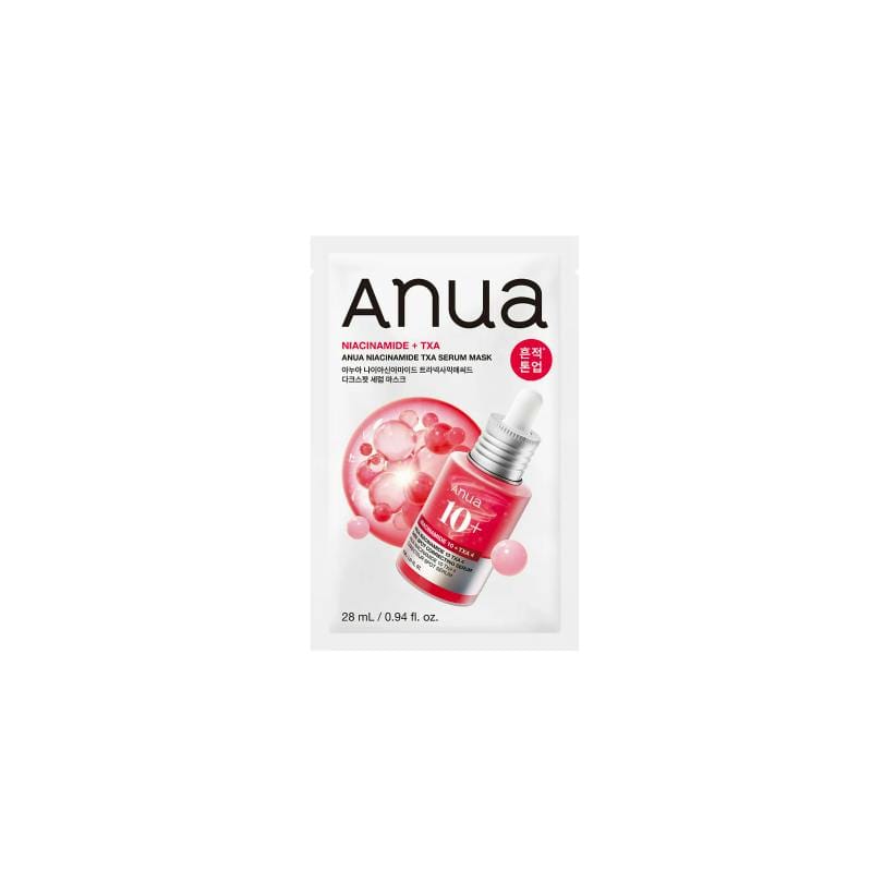 ANUA Niacinamide TXA Serum Mask (28ml) – Korean Sheet Mask for Dark Spots, Blemish Care & Tone Up Hydration