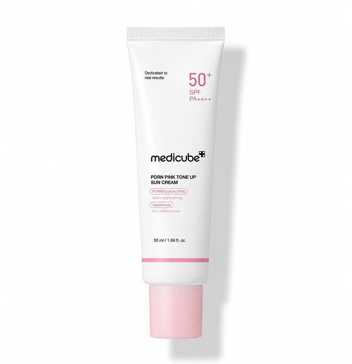 Medicube PDRN Pink Tone Up Sun Cream SPF 50+ PA++++ (50ml) - Radiance Sunscreen