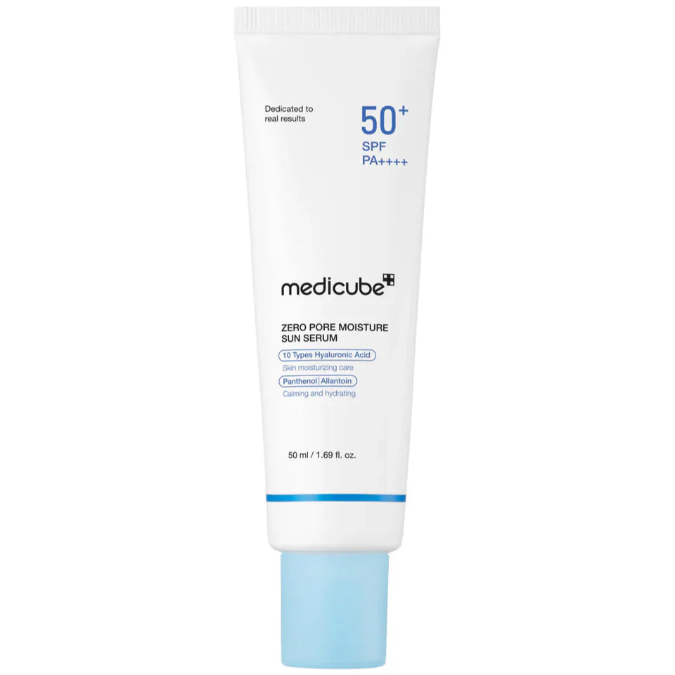 Medicube Zero Pore Moisture Sun Serum SPF 50+ PA++++ (50ml) – Hyaluronic Acid & Panthenol Hydrating Sunscreen
