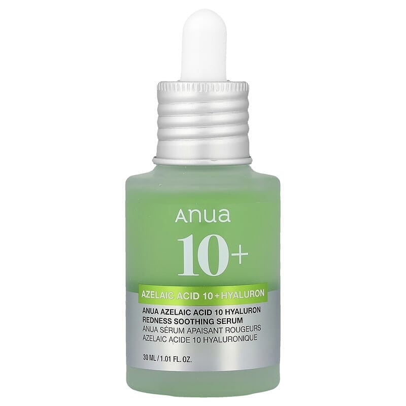 ANUA Azelaic Acid 10 + Hyaluron Redness Soothing Serum (30ml) – Anti-Redness & Calming Facial Serum
