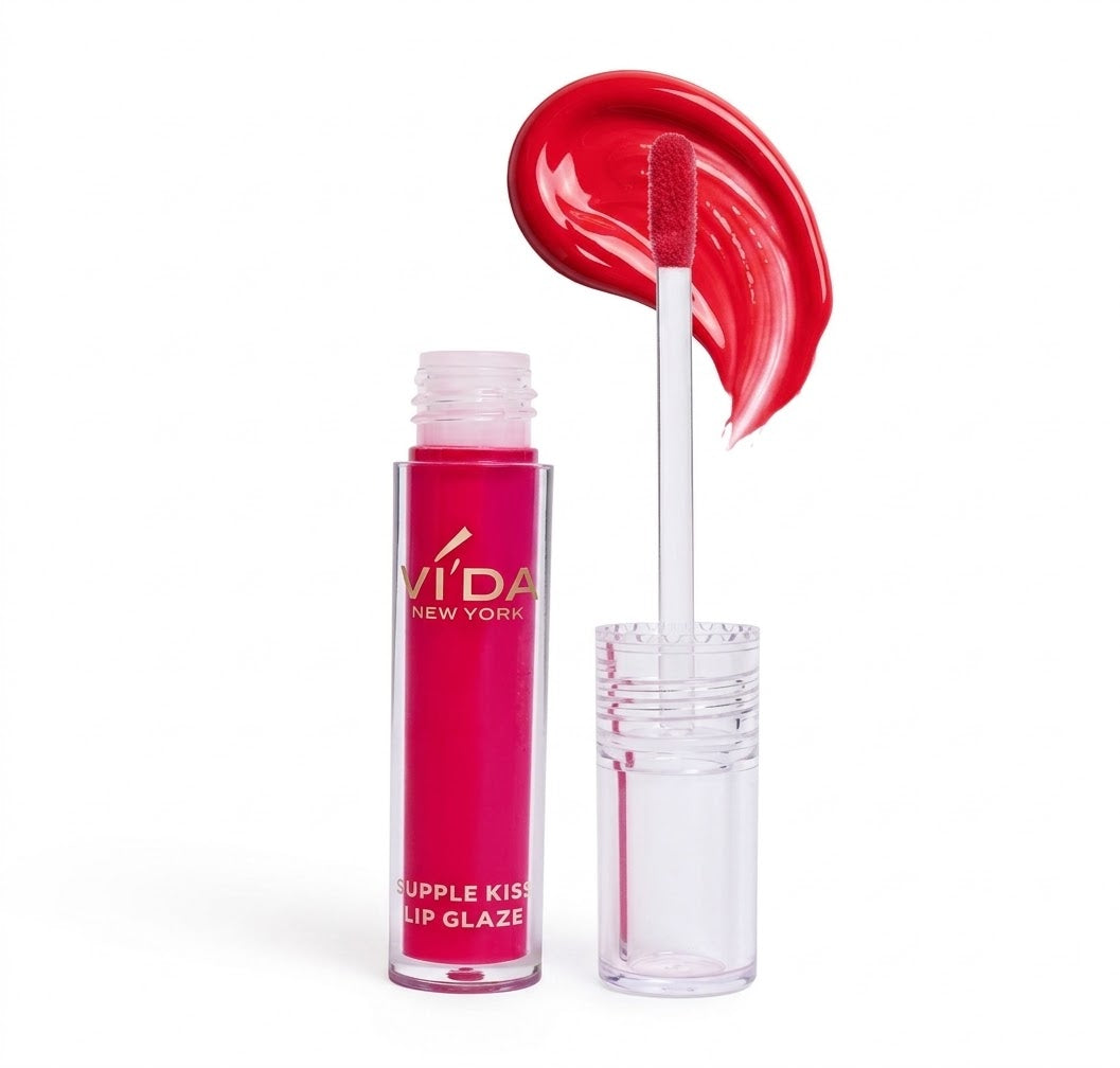 VI'DA New York Supple Kiss Lip Glaze | Hydrating & High-Shine Gloss