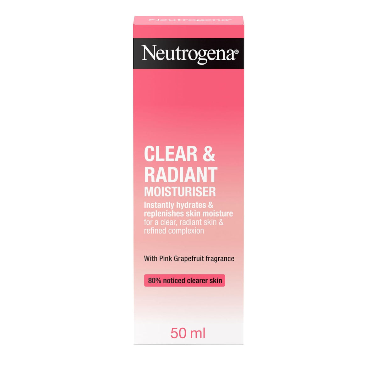 Neutrogena Clear & Radiant Pink Grapefruit Face Moisturiser - 50ml