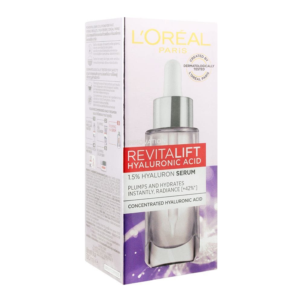 L'Oréal Paris Revitalift 1.5% Hyaluron Serum – Plumping & Hydrating Face Serum