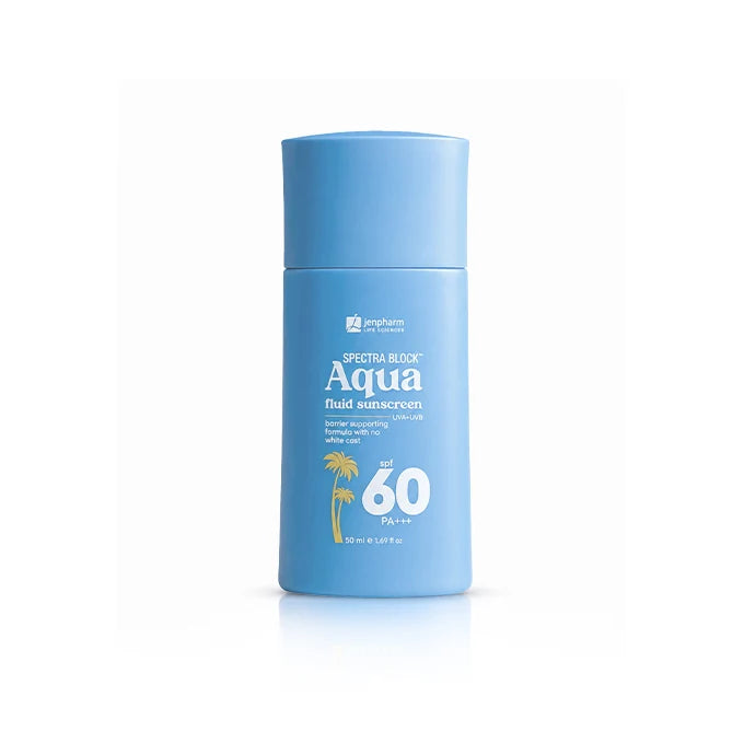 Jenpharm Spectra Block Aqua Fluid Sunscreen SPF 60 50ml | UVA/UVB Barrier Supporting Formula