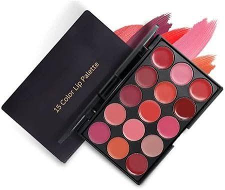 Miss Rose 15 Colors Matte Lipstick Palette