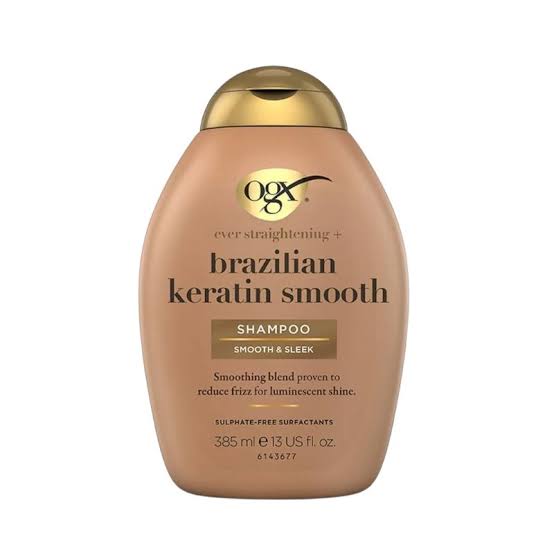 OGX Brazilian Keratin Smooth Anti-Frizz Shampoo Sulfate-Free - 385ml