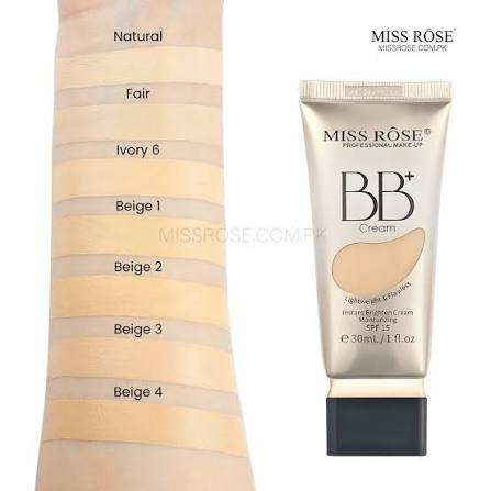 Miss Rose SPF Sun Protection Vitamin-E BB Cream 30 Ml