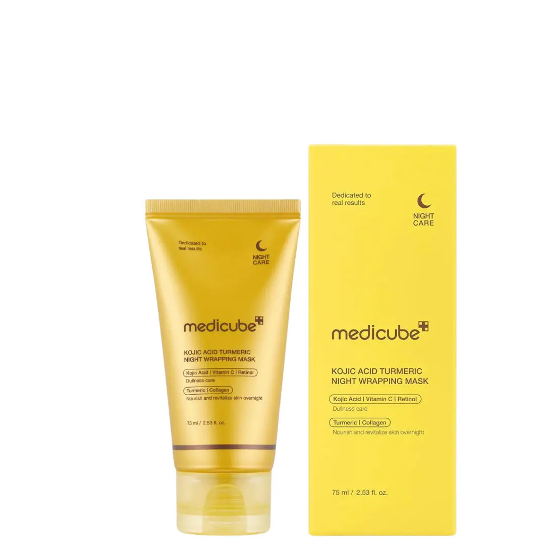 Medicube Kojic Acid Turmeric Night Wrapping Mask (75ml) – Overnight Brightening & Dullness Care